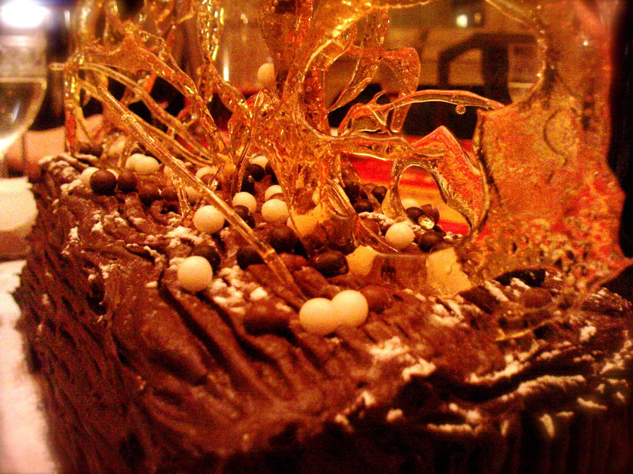 bûche de Noël au chocolat