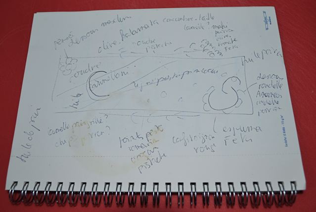 croquis recette salade grecque revisitée