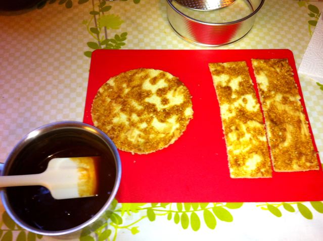 génoise amande caramel