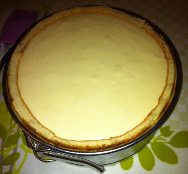 fond du moule avec le caramel beurre salé